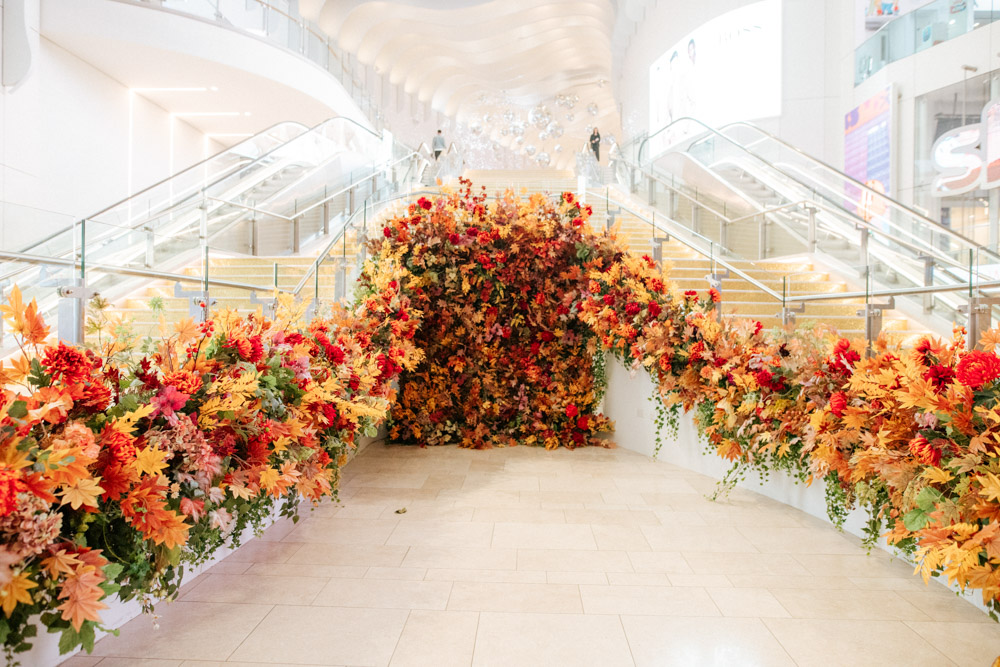 Early Hours Autumn Floral Installations In London