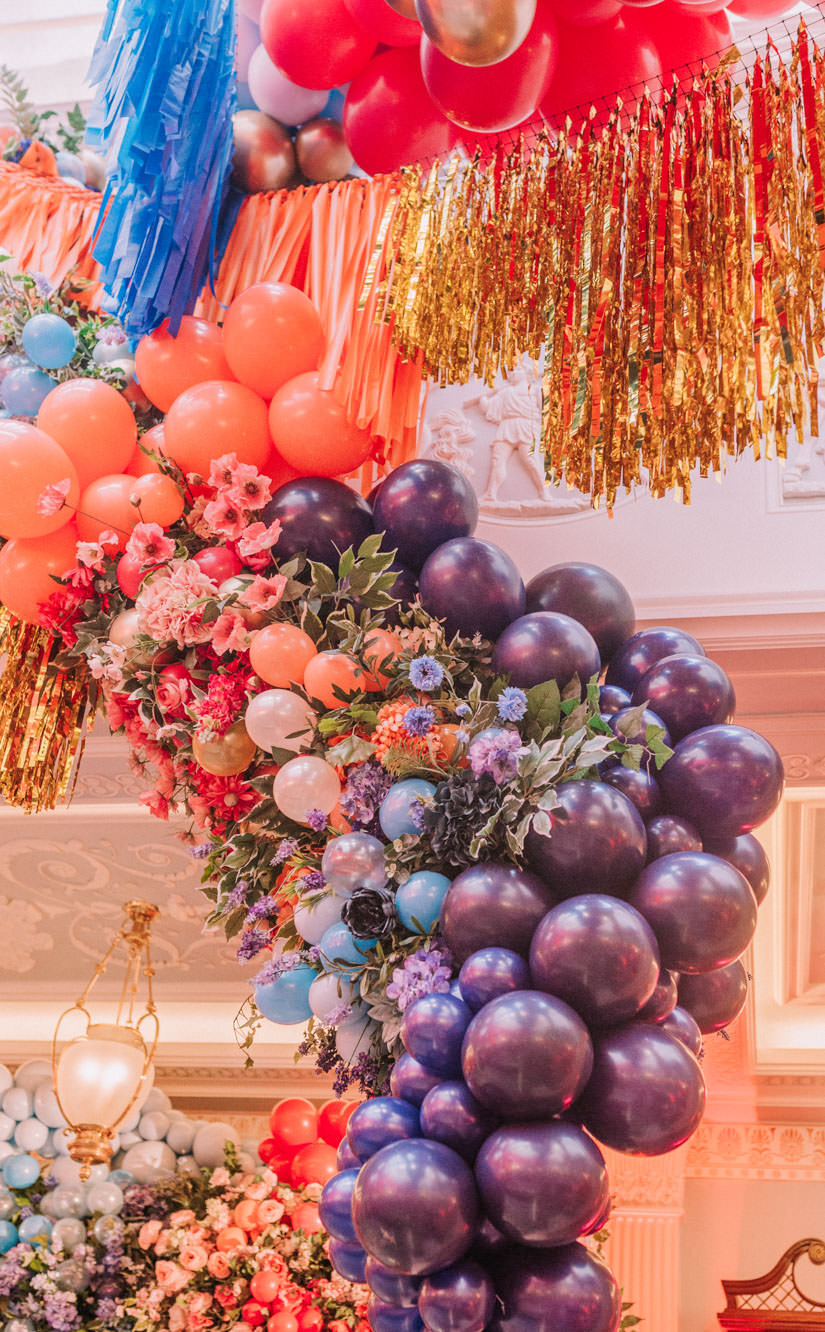 bubblegum balloons, Early Hours London, fiesta forever, hotel flowers, lodnon florist, luxury florist, luxury london florist, photobooth, summer fiesta, tassels, the lanesborough