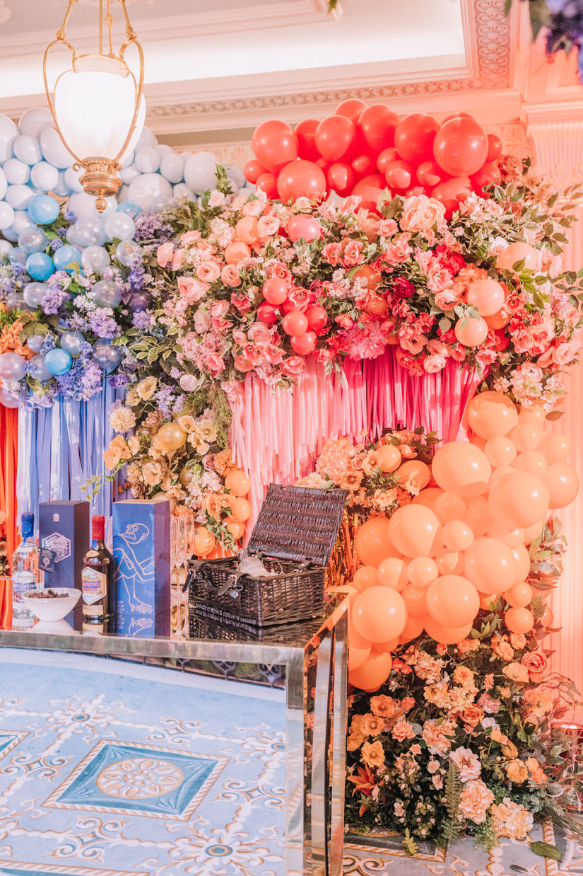 bubblegum balloons, Early Hours London, fiesta forever, hotel flowers, lodnon florist, luxury florist, luxury london florist, photobooth, summer fiesta, tassels, the lanesborough