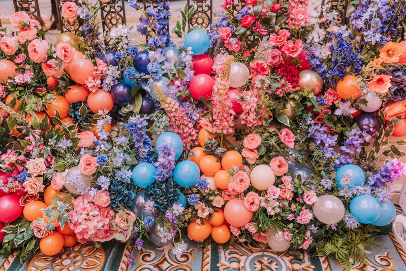 bubblegum balloons, Early Hours London, fiesta forever, hotel flowers, lodnon florist, luxury florist, luxury london florist, photobooth, summer fiesta, tassels, the lanesborough