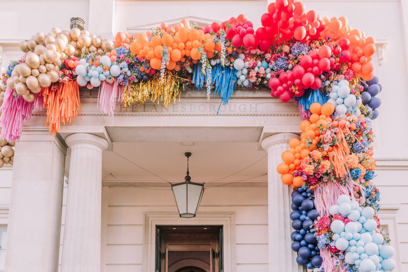 bubblegum balloons, Early Hours London, fiesta forever, hotel flowers, lodnon florist, luxury florist, luxury london florist, photobooth, summer fiesta, tassels, the lanesborough