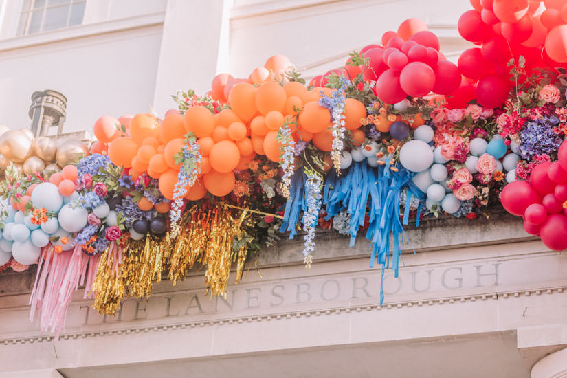 bubblegum balloons, Early Hours London, fiesta forever, hotel flowers, lodnon florist, luxury florist, luxury london florist, photobooth, summer fiesta, tassels, the lanesborough