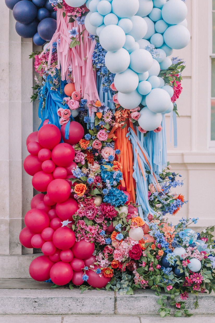bubblegum balloons, Early Hours London, fiesta forever, hotel flowers, lodnon florist, luxury florist, luxury london florist, photobooth, summer fiesta, tassels, the lanesborough
