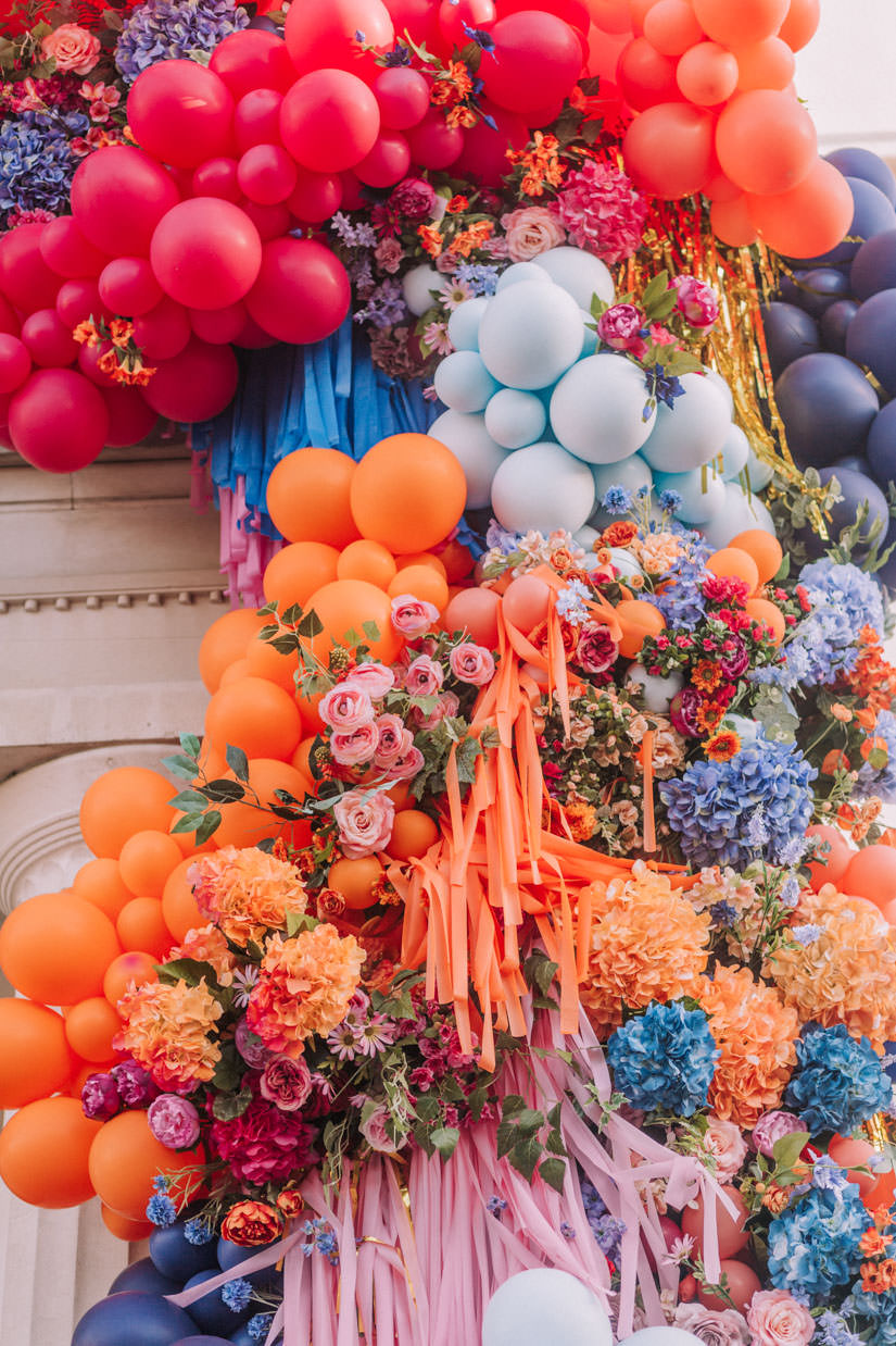 bubblegum balloons, Early Hours London, fiesta forever, hotel flowers, lodnon florist, luxury florist, luxury london florist, photobooth, summer fiesta, tassels, the lanesborough