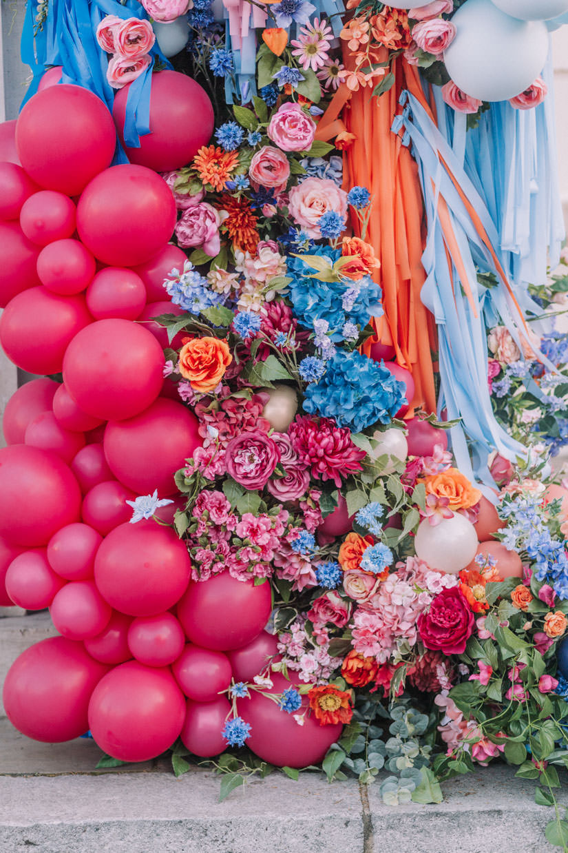bubblegum balloons, Early Hours London, fiesta forever, hotel flowers, lodnon florist, luxury florist, luxury london florist, photobooth, summer fiesta, tassels, the lanesborough