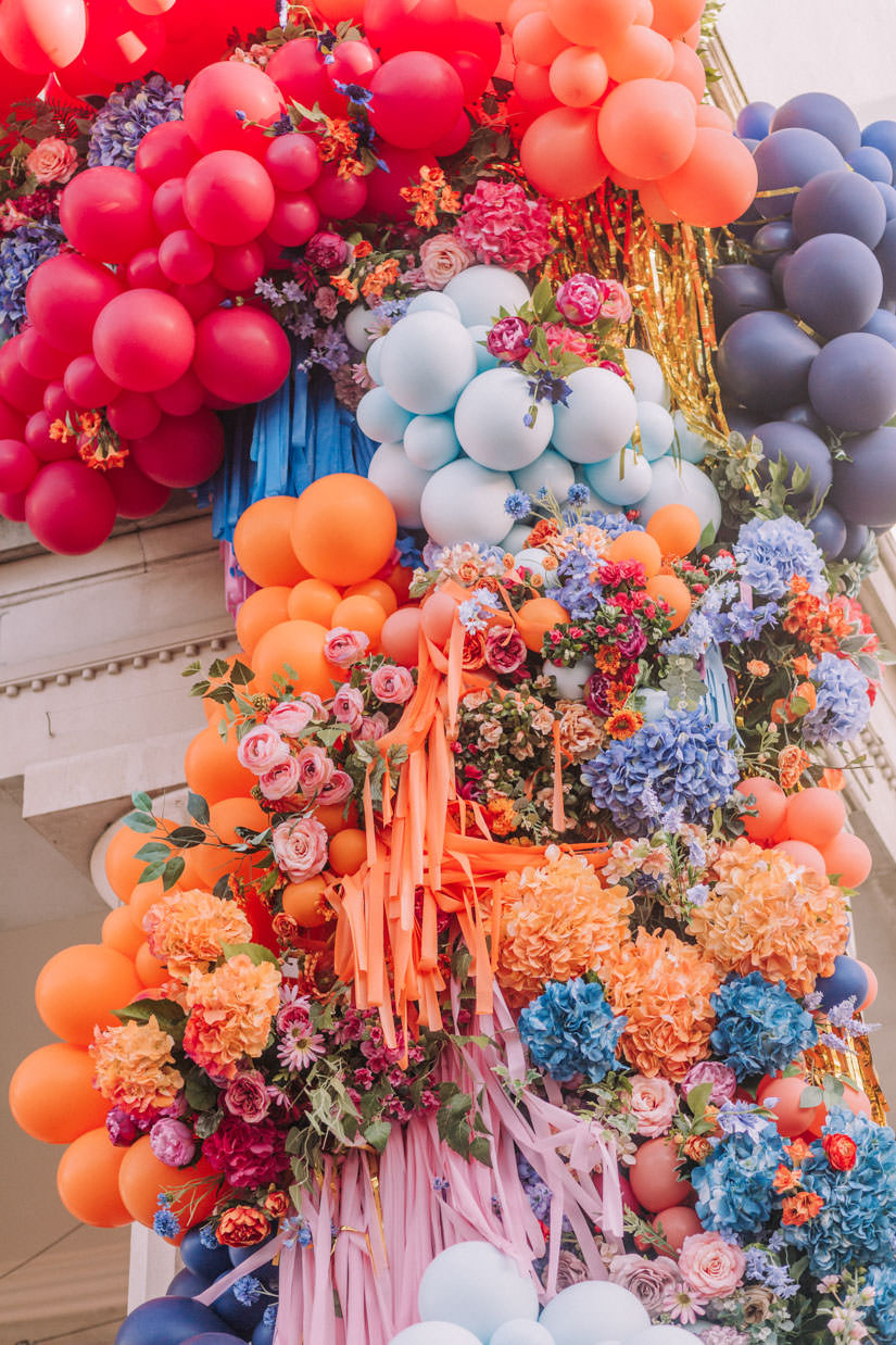 bubblegum balloons, Early Hours London, fiesta forever, hotel flowers, lodnon florist, luxury florist, luxury london florist, photobooth, summer fiesta, tassels, the lanesborough