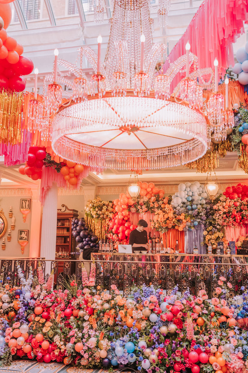 bubblegum balloons, Early Hours London, fiesta forever, hotel flowers, lodnon florist, luxury florist, luxury london florist, photobooth, summer fiesta, tassels, the lanesborough